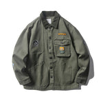 Load image into Gallery viewer, VINTAGE JACKET WITH DECALS FLEECE COLLAR
