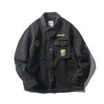 Load image into Gallery viewer, VINTAGE JACKET WITH DECALS FLEECE COLLAR
