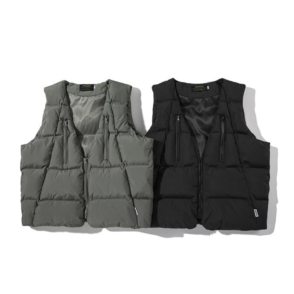 VINTAGE ZIP POCKET PUFFER VEST