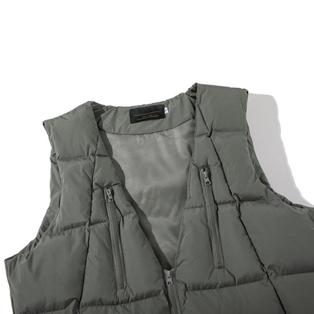 VINTAGE ZIP POCKET PUFFER VEST