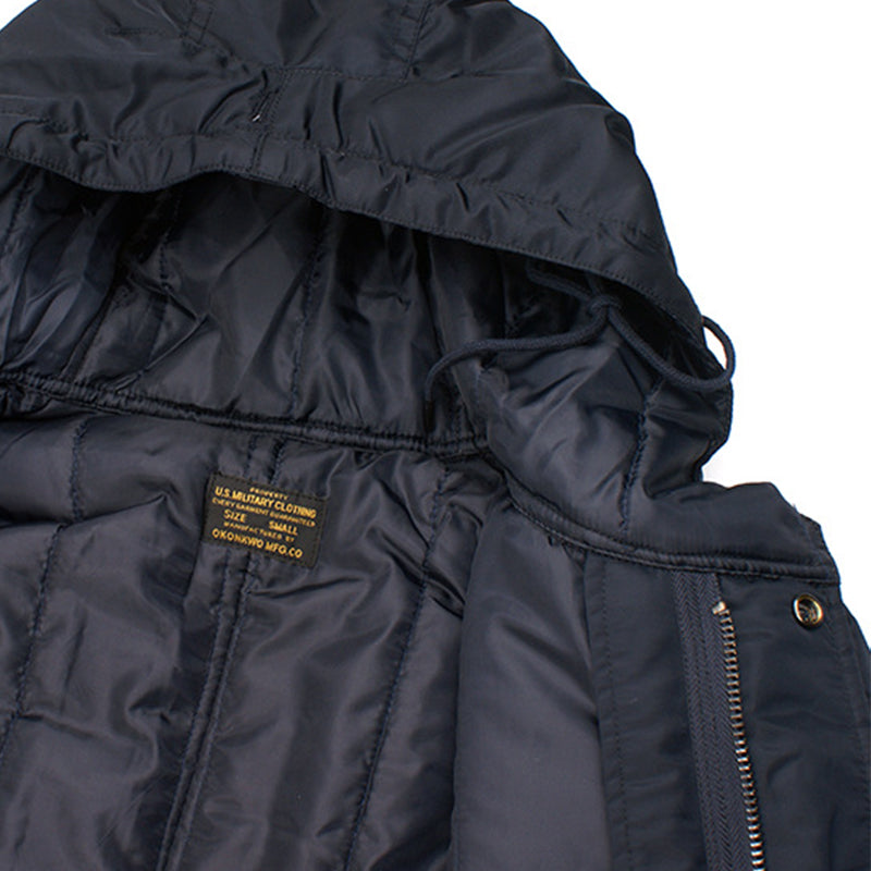 WINDBREAKER M-51 NYLON MID-LENGTH FISHTAIL JACKET WITH PADDED