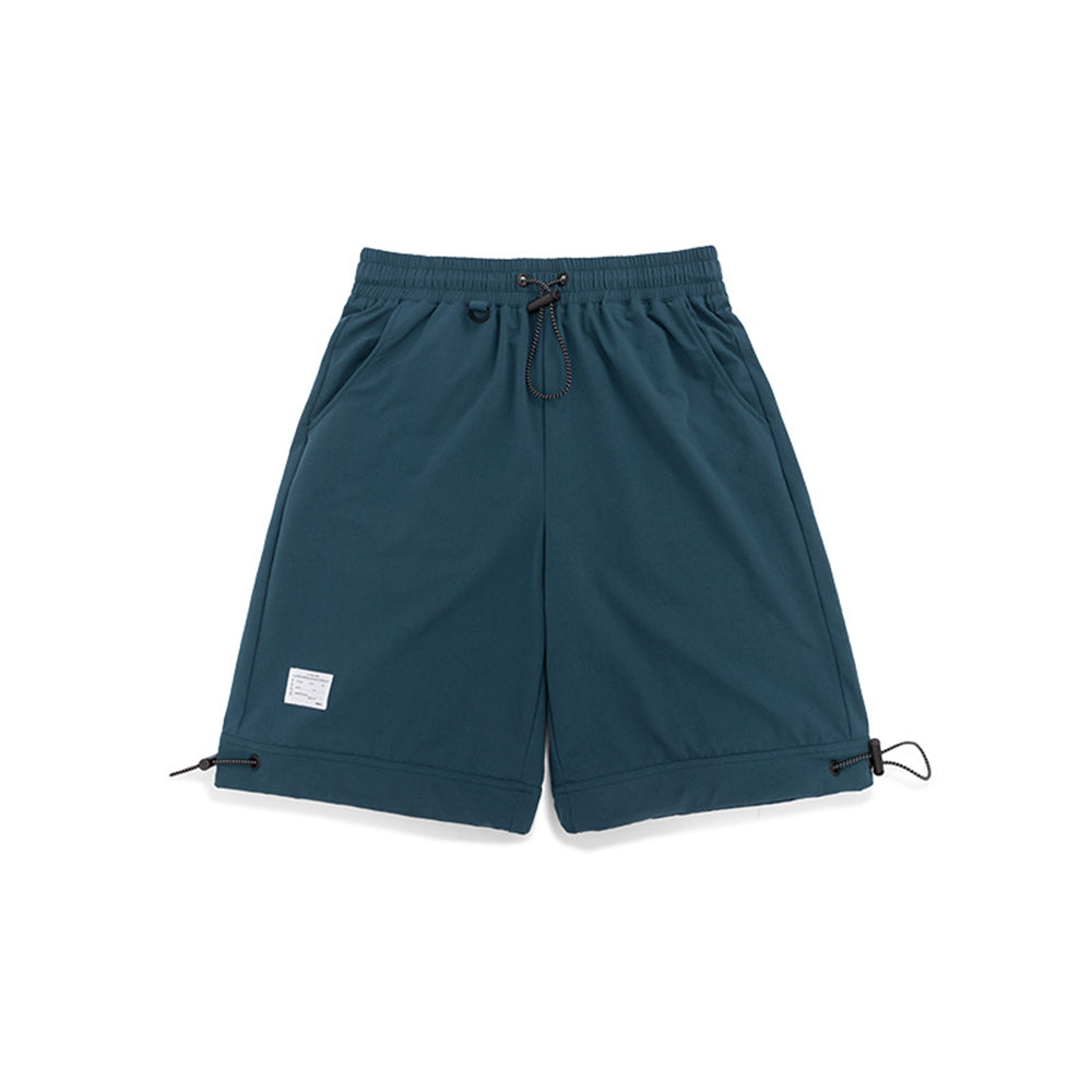 WINDBREAKER STRETCH DRAWSTRING TRACK SHORTS
