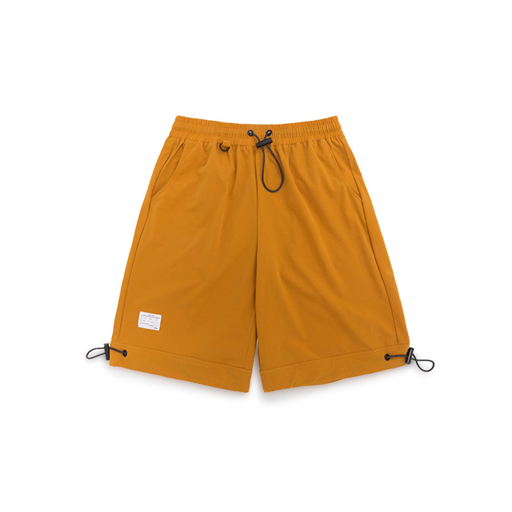 WINDBREAKER STRETCH DRAWSTRING TRACK SHORTS