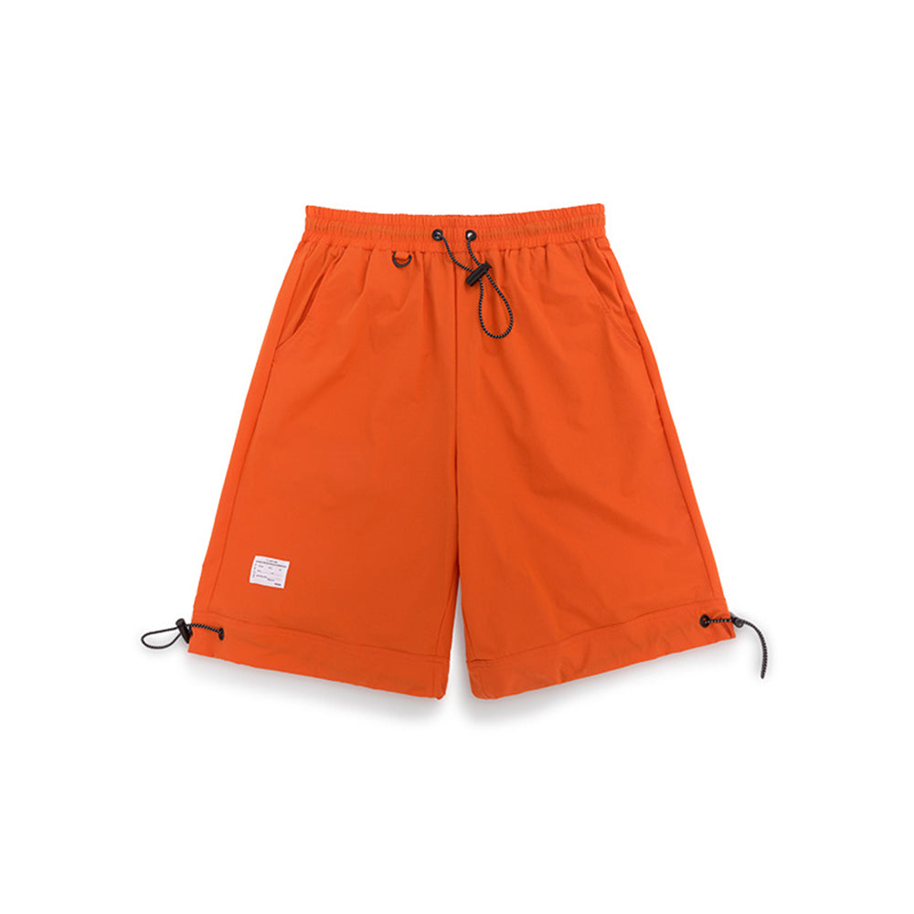 WINDBREAKER STRETCH DRAWSTRING TRACK SHORTS