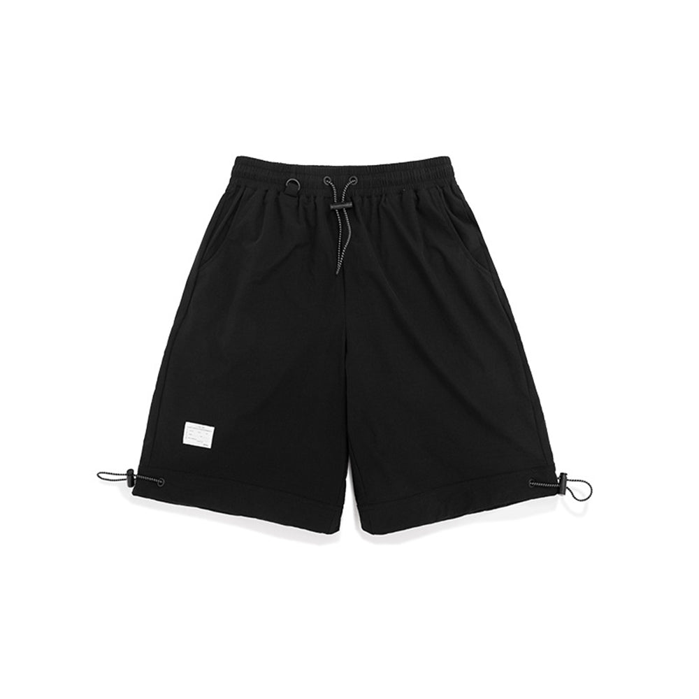 WINDBREAKER STRETCH DRAWSTRING TRACK SHORTS